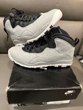 Nike Grey and Black High-Top Sneakers